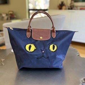 LONGCHAMP LE PLIAGE SMALL MIAOU TOTE 😻